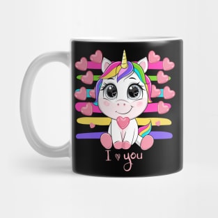 unicorn valentines day Mug